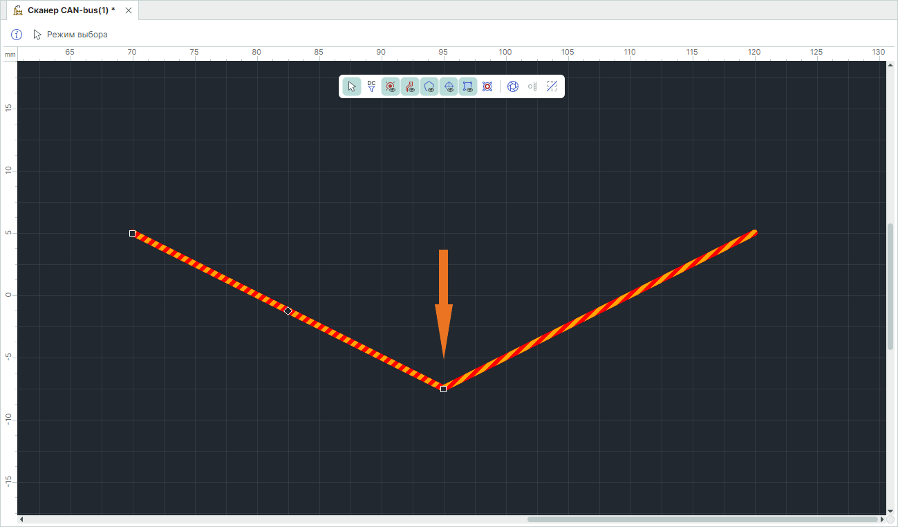 Рис. 3 Объединение сегментов