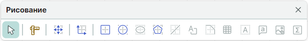 Рис. 1 Панель «Рисование»