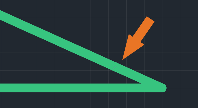 Рис. 1 Привязка к контуру фигуры