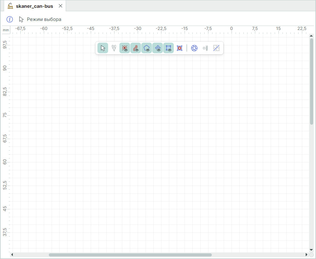 Рис. 3 Светлая цветовая схема графического редактора