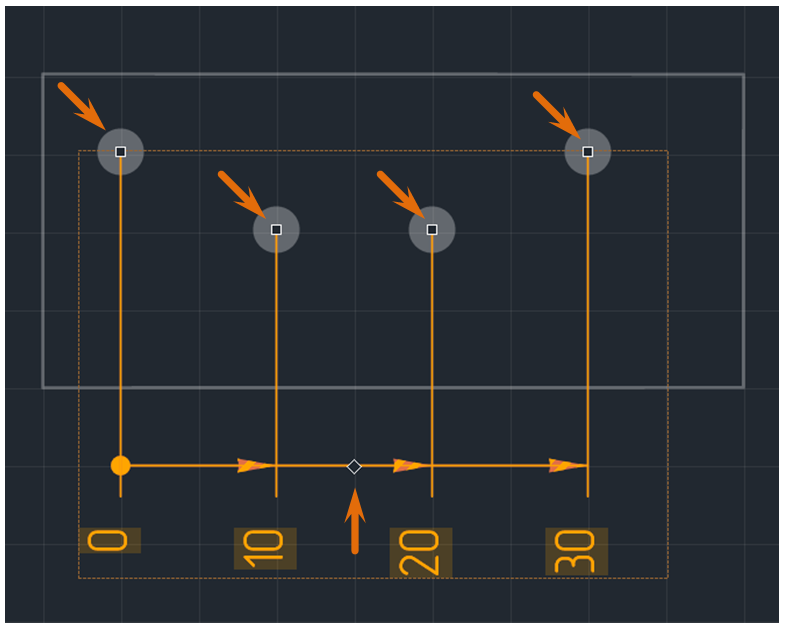 Рис. 4 Точки редактирования