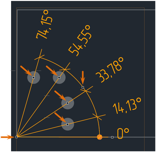 Рис. 4 Точки редактирования