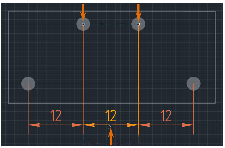 Рис. 4 Точки редактирования