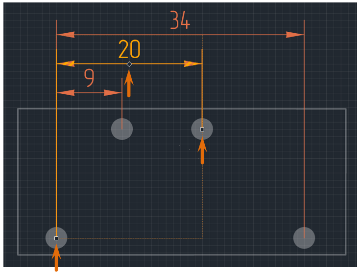 Рис. 4 Точки редактирования