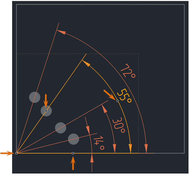 Рис. 4 Точки редактирования
