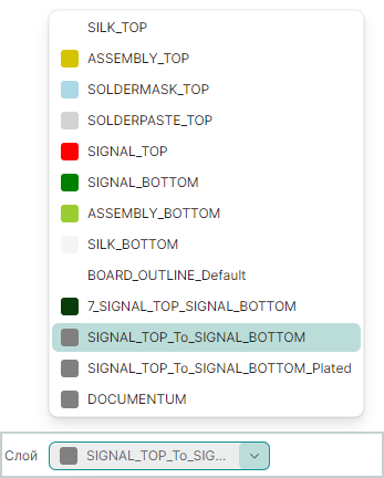 Рис. 1 Выбор слоя механической обработки