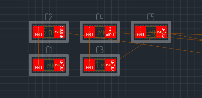 Рис. 3 Компоненты, размещенные в области