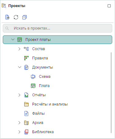 Рис. 1 Структура проекта