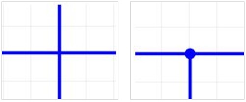 Рис. 10 Пересечение и объединение цепей на схеме