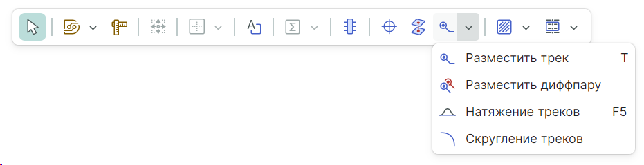 Рис. 2 Встроенная панель редактора платы