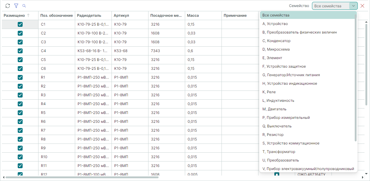 Рис. 2 Общий вид панели «Поиск объектов»