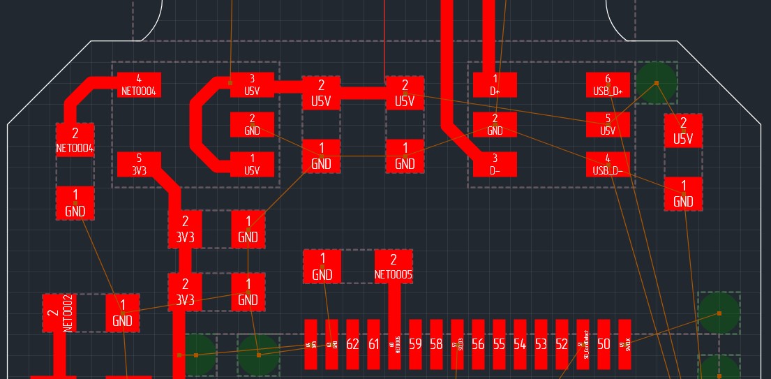 Рис. 3 Количество линий соединения уменьшилось