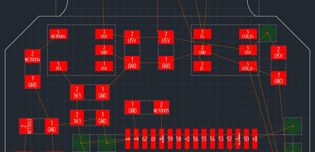 Рис. 2 Линии соединения