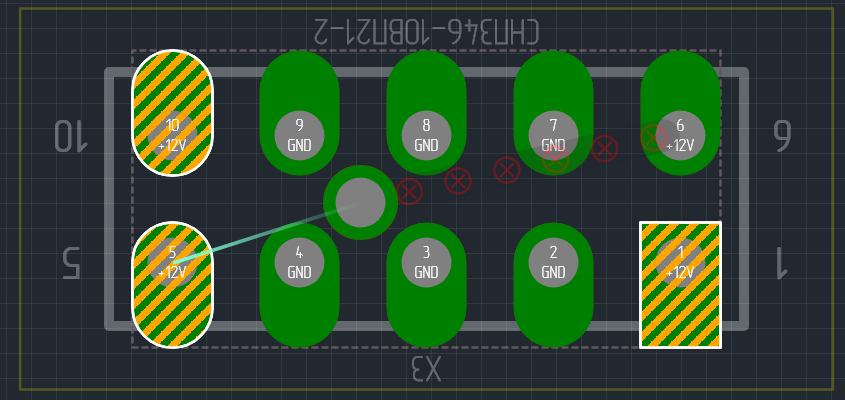 Рис. 3 Место, запрещенное для размещения перехода