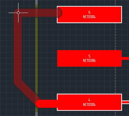 Рис. 2 Перемещение конечной точки сегмента