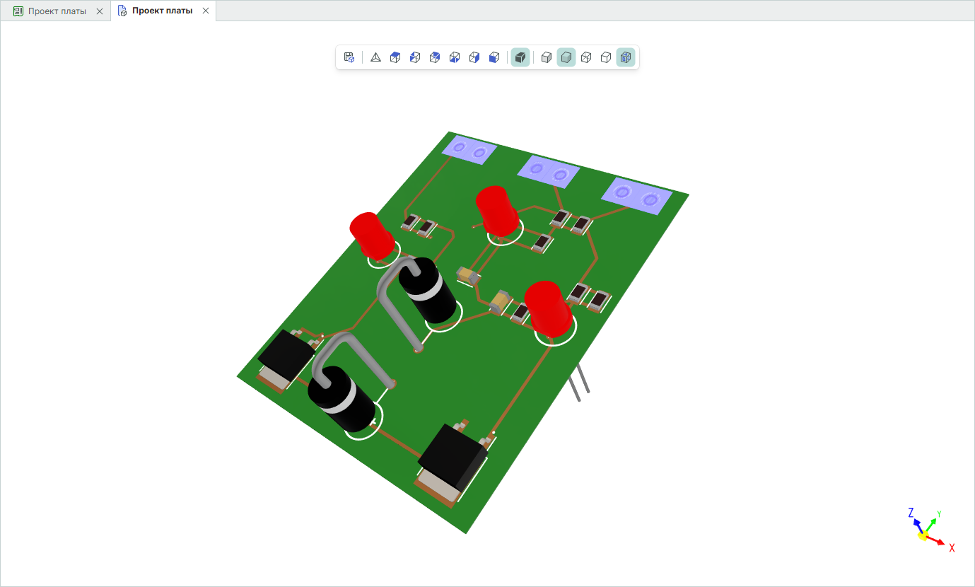 Рис. 2 Отображение 3D модели