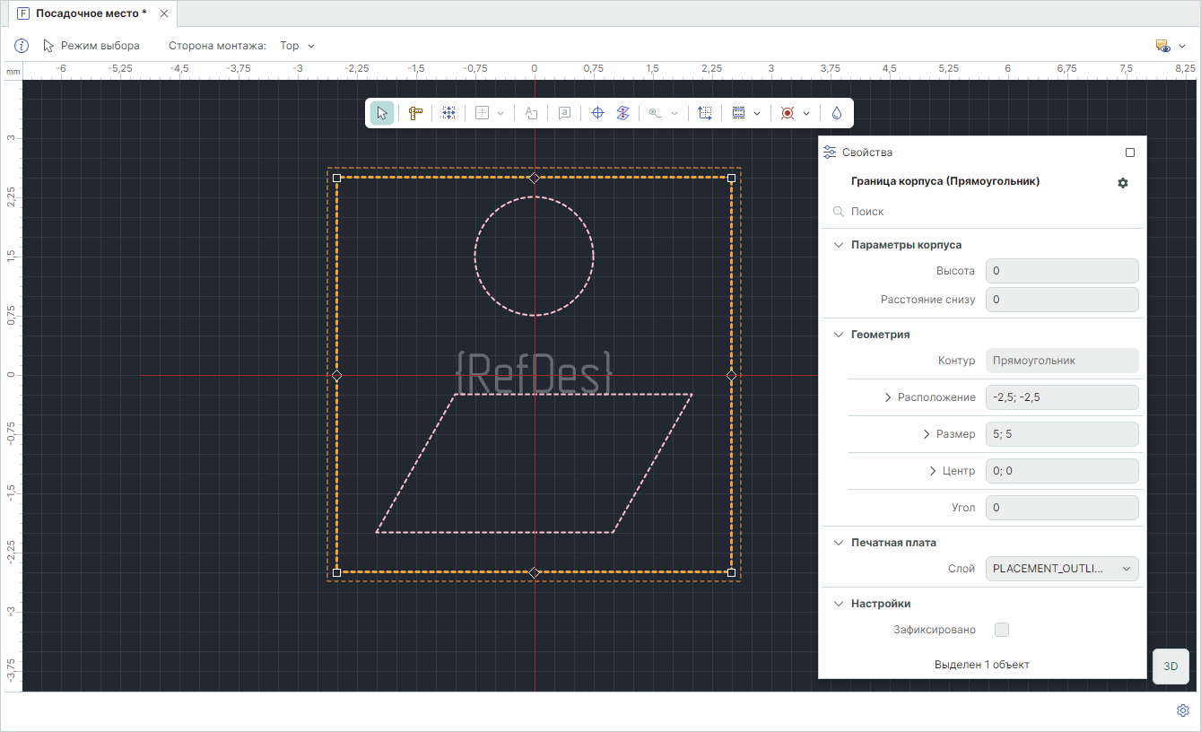 Рис. 1 Примеры границ корпусов