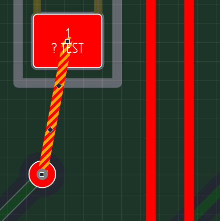 Рис. 2 Результат спрямления трека