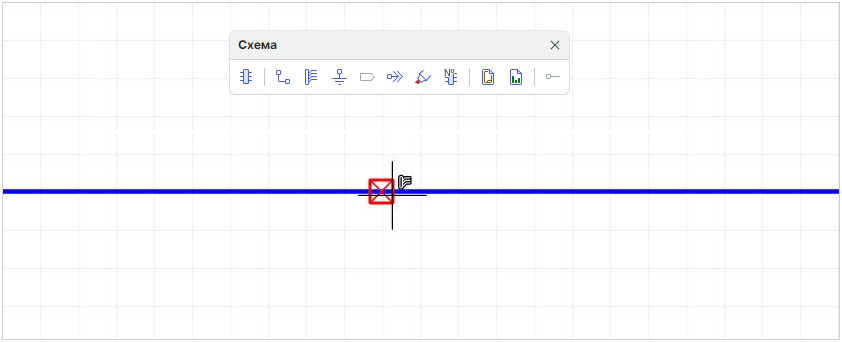 Рис. 3 Точка, недоступная для размещения шины