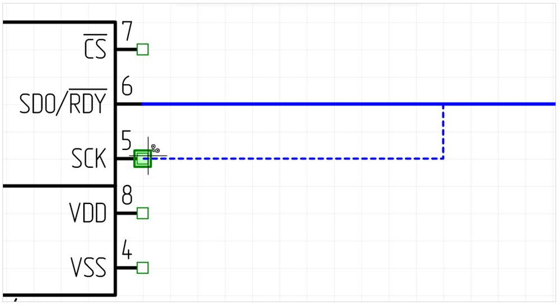 Рис. 4 Точка подключения проводника