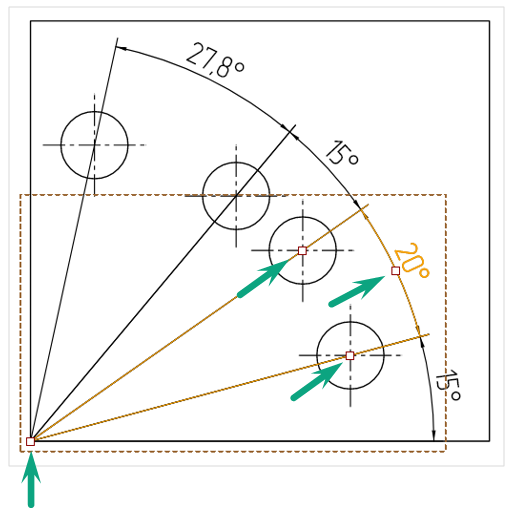 Рис. 4 Точки редактирования