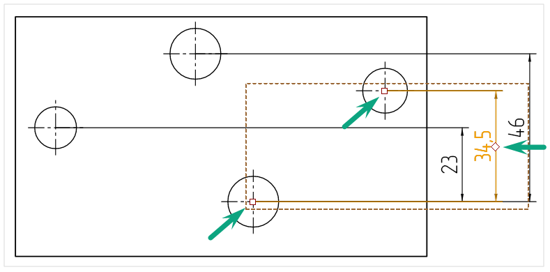 Рис. 4 Точки редактирования