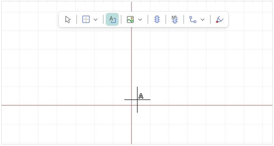 Рис. 1 Вид курсора при использовании инструмента «Разместить текстовое поле»
