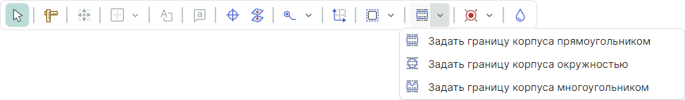 Рис. 2 Встроенная панель редактора посадочных мест