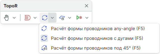 Рис. 5 Выбор формы проводника