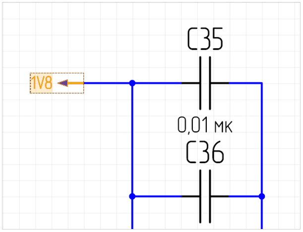 Рис. 2 Выбор метки порта + самого порта