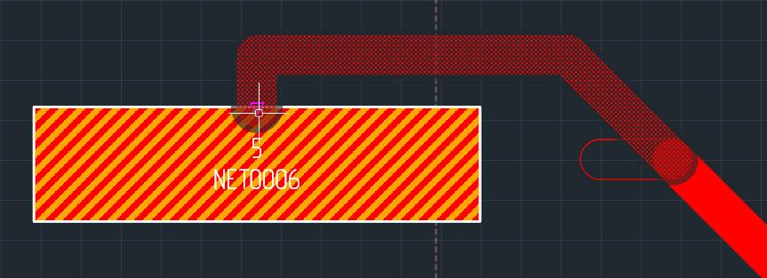 Рис. 2 Вариант нового подключения к контактной площадке