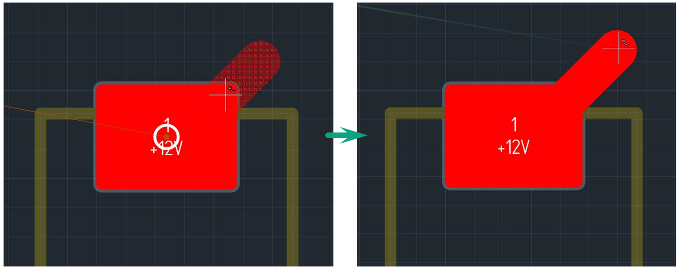 Рис. 1 Точное позиционирование подключения к контактной площадке