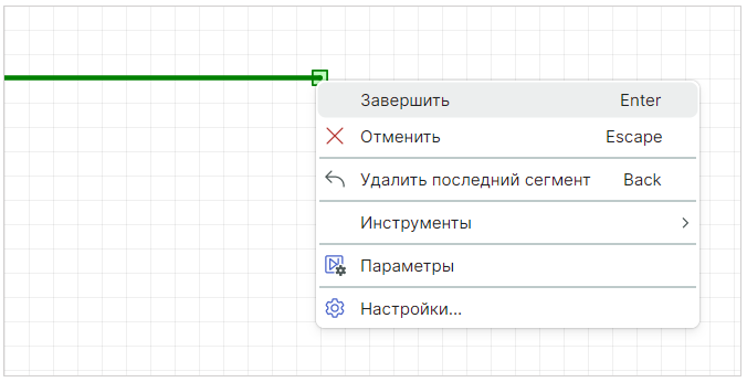 Рис. 6 Завершение размещения шины на схему