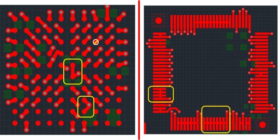 Рис. 4 Пример построения общих фанаутов