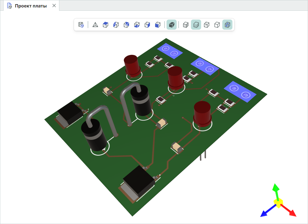 Рис. 2 Отображение 3D модели