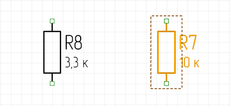Рис. 13 Отображение выбранной радиодетали
