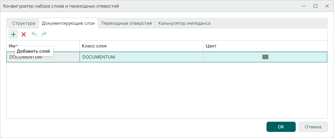 Рис. 2 Добавление документирующего слоя
