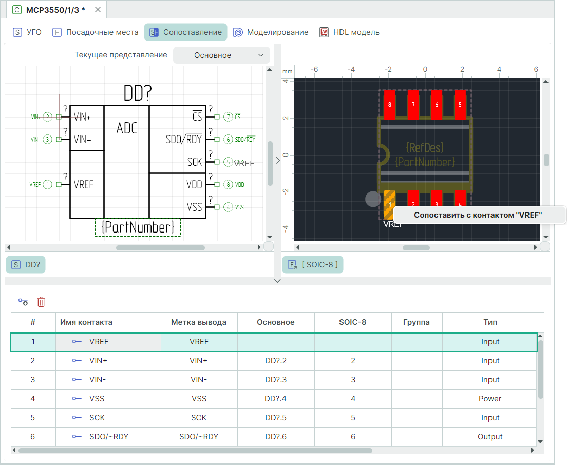 Рис. 3 Этапы сопоставления
