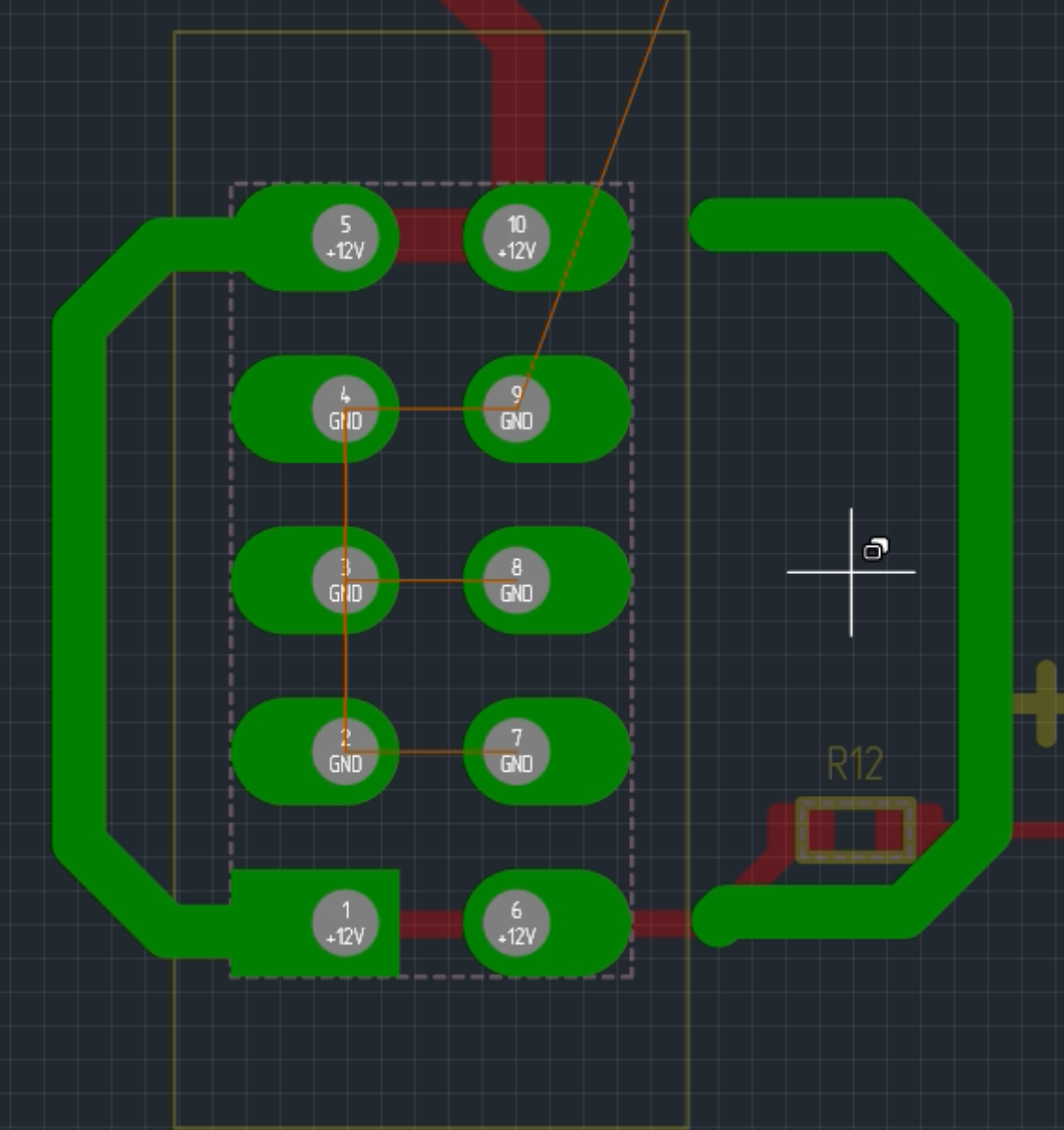 Рис. 5 Вращение копии трека при размещении