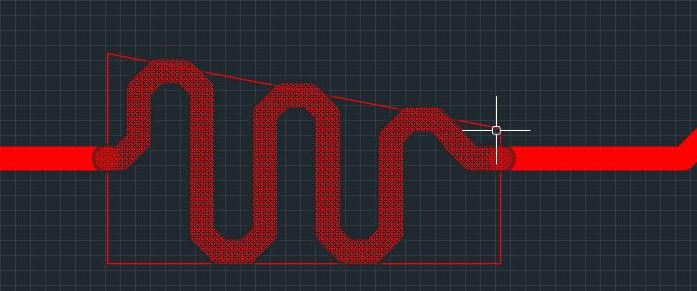 Рис. 2 Изменение геометрии меандра
