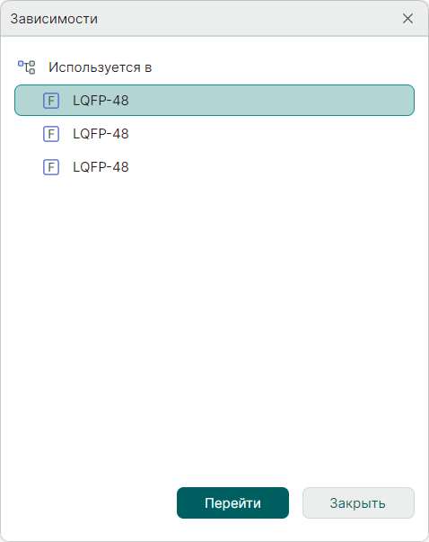Рис. 2 Отображение зависимостей выбранного корпуса