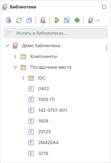 Рис. 1 Посадочные места в библиотеках