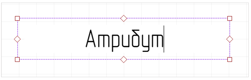 Рис. 2 Размещение и ввод имени атрибута