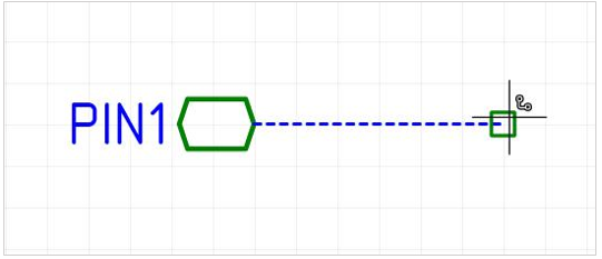 Рис. 5 Размещение цепи от порта