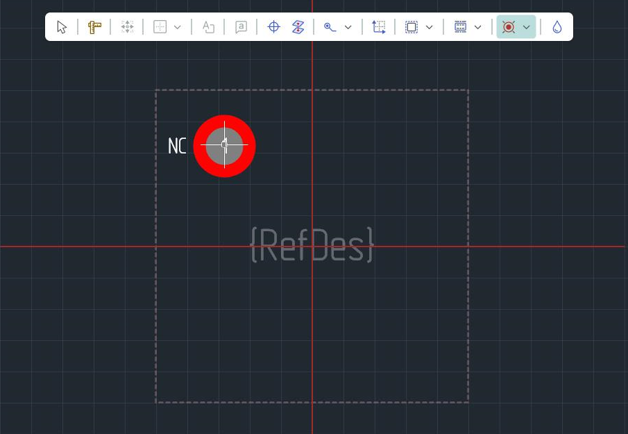 Рис. 2 Размещение контактной площадки