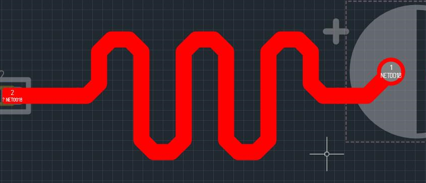 Рис. 3 Размещенный меандр