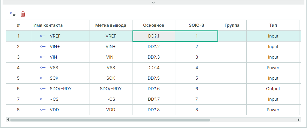 Рис. 4 Результат сопоставления в таблице контактов