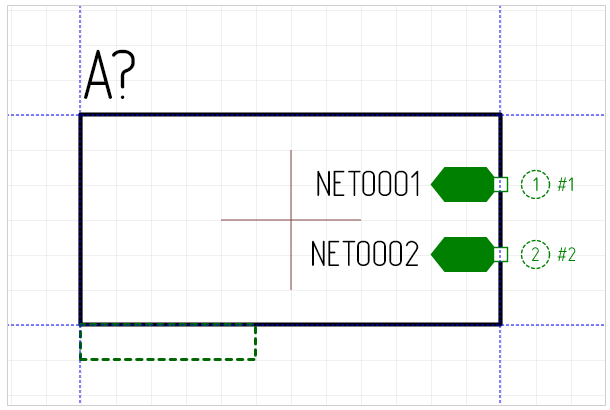 Рис. 2 Сгенерированное УГО блока