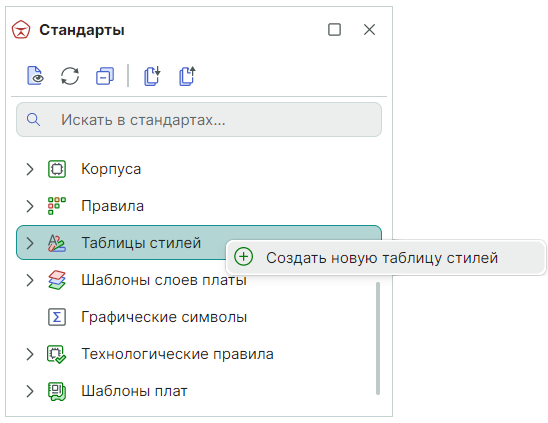 Рис. 1 Создание новой таблицы стилей