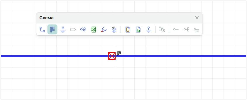 Рис. 3 Точка, недоступная для размещения шины